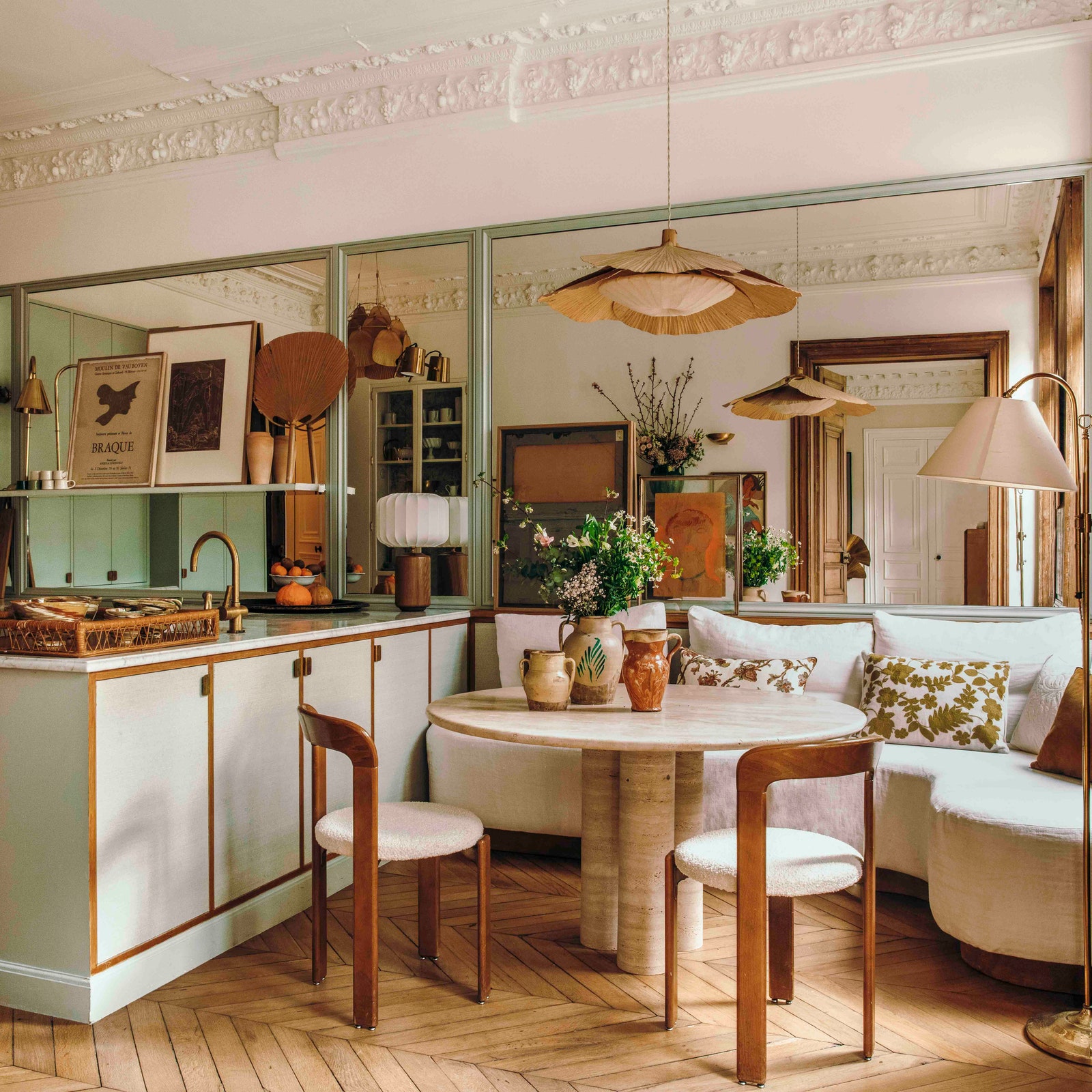 Step inside the vintage-inspired Paris home of a French fashion designer