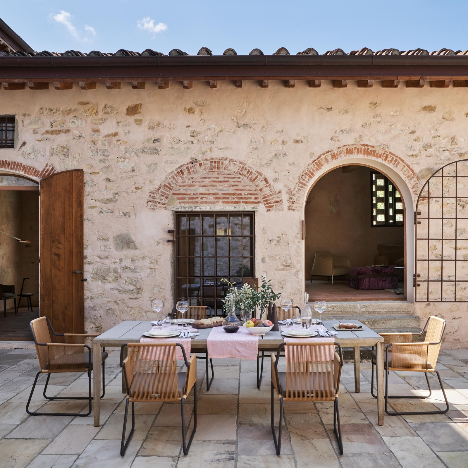 A once-dilapidated wreck in the glorious Tuscan countryside brought beautifully back to life